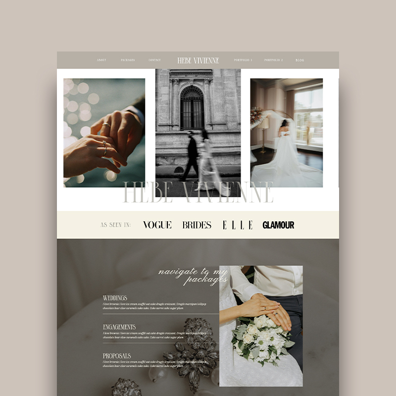 Hebe Vivienne Website Template